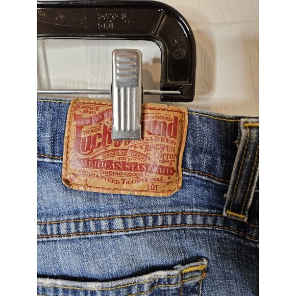 Lucky Brand Vtg Women's Mid Rise Crop Jeans Size 8/29 Blue USA Button Fly - Picture 9 of 10